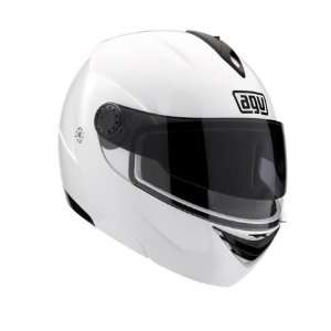   Modular White Motorcycle Helmet Large AGV SPA   ITALY 089154B0001009