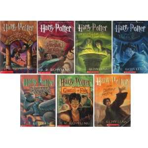   Harry Potter Books 1 7 Softcover   Complete Set T K Rowling Books