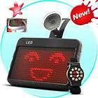 Car LED Emoticon and Sign Message Display with Remote Control