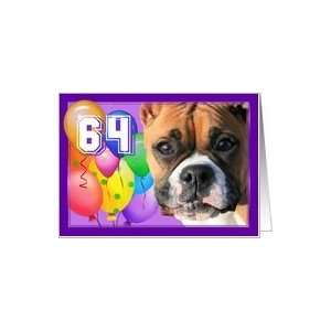  Happy 64th Birthday Boxer Dog Card: Toys & Games