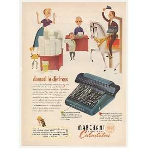   in Distress Saved Marchant Calculator Man Print Ad