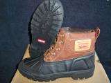 LEVIS NORWAY HI BOYS YOUTH BROWN/BLACK BOOTS SIZE 3.5  