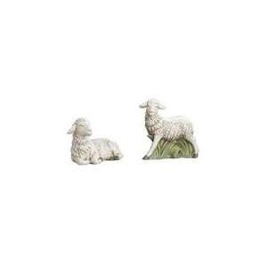  Pack of 2 Josephs Studio Ceramic Christmas Nativity Sheep 
