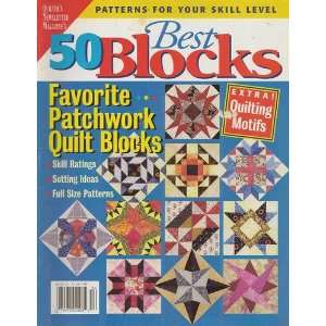 50 Best Blocks Quilting Magazine, 2003 Quilters Newsletter 
