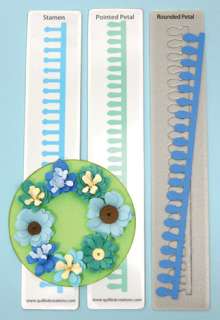 WILDFLOWERS QUILLING DIES Quilled Spiral Paper Flowers/Stamen/Petal 