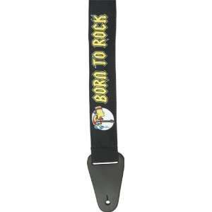  The Simpsons Born To Rock Guitar Strap: Musical 