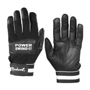  Markwort Power Swing II Batting Gloves Youth PR BLACK S 