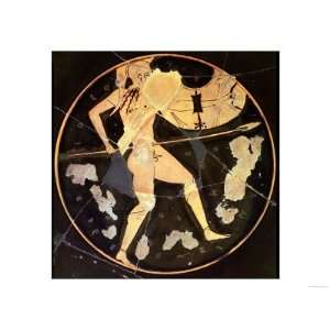  Athenian Red Figure Kylix Depicting a Greek Warrior, Greek 