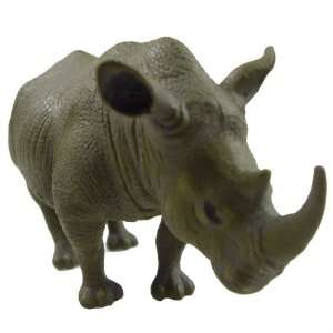  Large White Rhinoceros Figure: Toys & Games