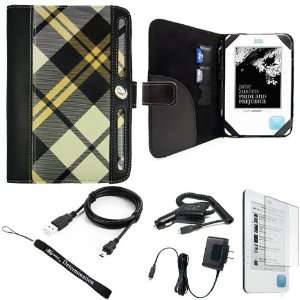  Black Carrying Cover Case Slim Design for Borders Kobo eBook Reader 