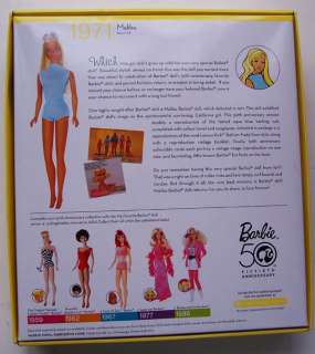 Barbie 50th Anniversary Malibu 1971 MINT  