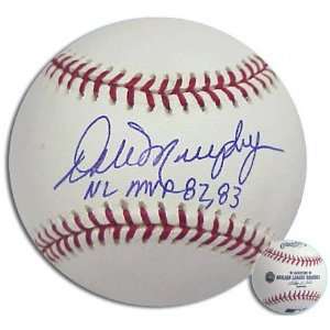 Dale Murphy Atlanta Braves Autographed Baseball with Inscription 