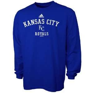   City Royals Practice Long Sleeve Royal Blue T shirt: Sports & Outdoors
