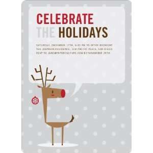  Rudolphs Ornament Holiday Invitations Health & Personal 
