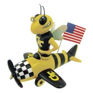   Yellow Jackets NCAA Mascot Airplane Resin Ornament: Sports & Outdoors