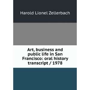  Art, business and public life in San Francisco oral history 