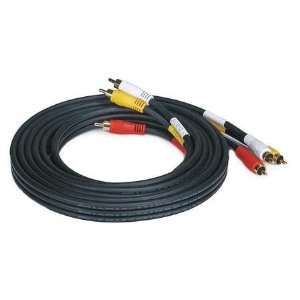   Cables RCA Cables Triple RCA Dubbing Cable,RG59U,10 ft. Electronics