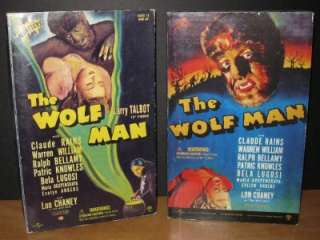 sideshow THE WOLF MAN Universal Studios monsters SET OF 2 12 FIGUERS 