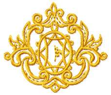 ABC Designs 15 Golden Symbols Machine Embroidery Designs SET 5x7 