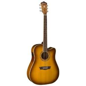   Acoustic Electric Guitar   All Tobacco Burst: Musical Instruments