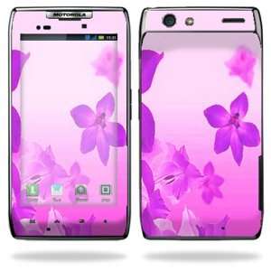   Razr Android Smart Cell Phone Skins   Pink Flowers: Cell Phones