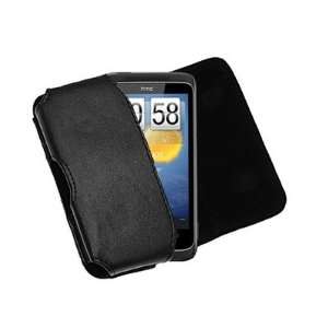   Pouch Carry Case with Belt Loop for HTC Trophy 7   Black Electronics