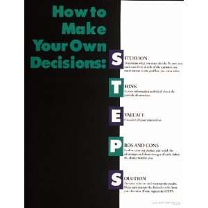  How to Make Decisions Motivational Laminated Poster Print 