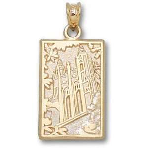  St. Josephs Hawks Solid 10K Gold Barbelin Tower Pendant 