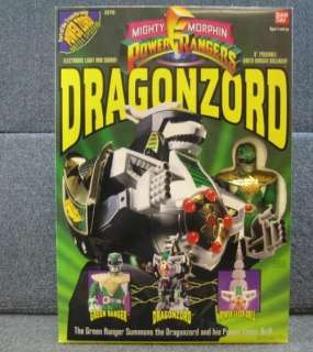 MMPR Dragonzord + Green Ranger Figure 1993 Bandai NEW MIB Mighty 