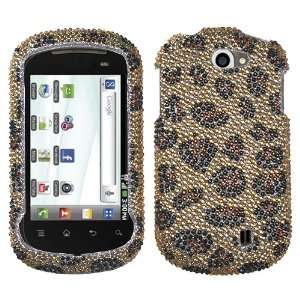  Leopard Skin/Camel Diamante Protector Faceplate Cover For 