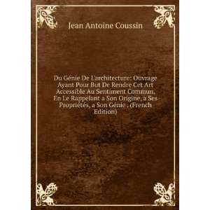   GÃ©nie . (French Edition) Jean Antoine Coussin  Books