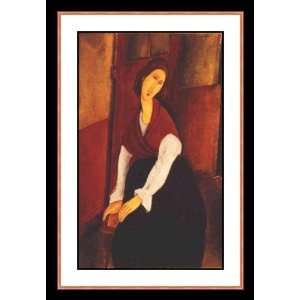  Jeanne Hebuterne by Amedeo Modigliani   Framed Artwork 