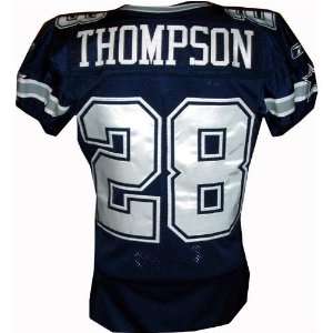 Tyson Thompson #28 Cowboys Game Issued Navy Jersey  (Tagged 2006)