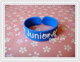 SJ SUPER JUNIOR HEART E.L.F KPOP Support wristband wide BLUE NEW 