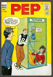 Archie Series PEP Collection of 4 12c Comic Book Issues #159 164 