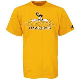    adidas Iowa Hawkeyes Gold Bracket Buster T shirt