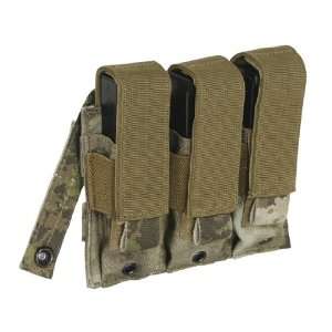Voodoo Tactical MOLLE Compatible Triple Pistol Magazine Pouch   A TACS 