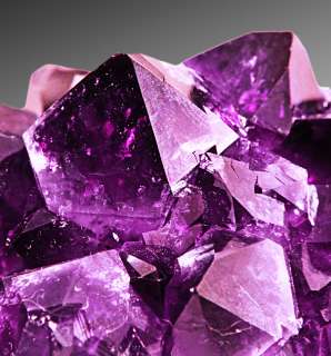 Gem Royal Purple AMETHYST Starburst Crystals  