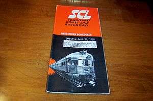   COAST LINE RAILROAD PASSENGER SCHEDULE APRIL 27, 1969 EXCELLENT  
