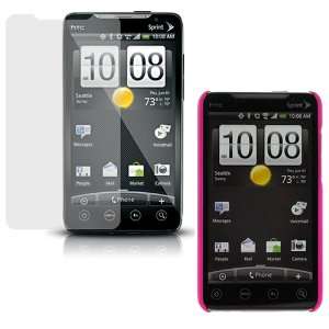  GTMax Hot Pink Hard Rubber Snap On Crystal Case + Clear 