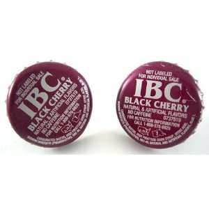  IBC Black Cherry Soda Bottle Cap Cufflinks: Jewelry