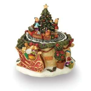  October Hill Revolving Musical Christmas Tree with 