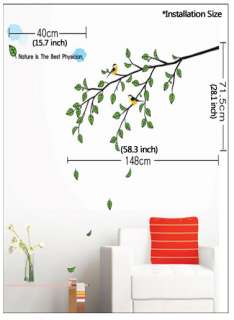 Morning Tree Art Wall Decor STICKER Removable Decal  