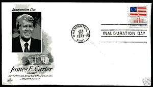 1977 Jimmy Carter Inauguration Day Cover, Artcraft, DC  
