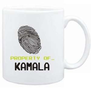  Mug White  Property of _ Kamala   Fingerprint  Female 