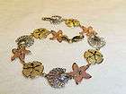 ShopNBC Sea Life Seashell Starfish Tri Color 14K Scroll Filigree 