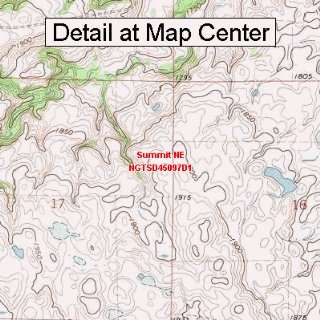  USGS Topographic Quadrangle Map   Summit NE, South Dakota 