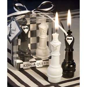  King & Queen Chess Piece Candle Favors: Health & Personal 