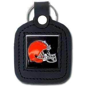  NFL Cleveland Browns Keychain   Leather Fob: Sports 