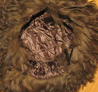 UZBEK TURKMEN TRADITIONAL LONG FUR HAT TELPAK M 8462  